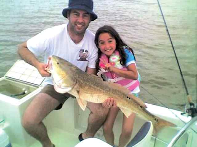 Steven Devecchio with daughter Jaelyn San Bernard
38" redfish CPR