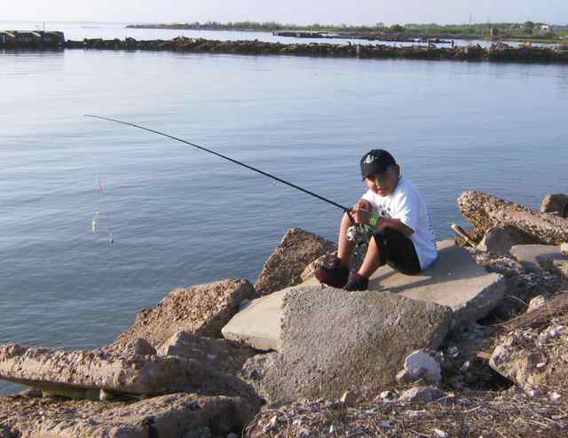 Gabriel Ramirez Having fun fishing at the annual David Heard Hardhead Derby