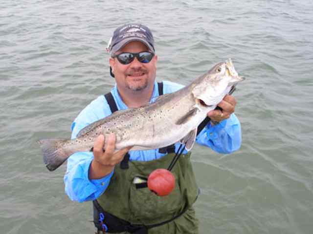 Mark Hoffman San Antonio Bay
27.25" trout CPR
