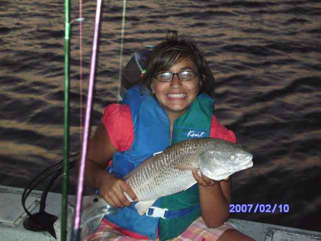 Vicki Reyes 24.75&quot; red, largest to date! She out fished everyone on the boat.