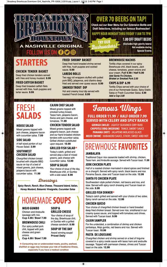 Broadway Brewhouse menu.jpg Broadway Brewhouse menu.jpg