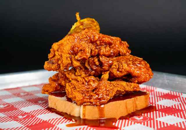Hattie bs nashville downtown hot chicken on a bun.jpeg Hattie bs nashville downtown hot chicken on a bun.jpeg