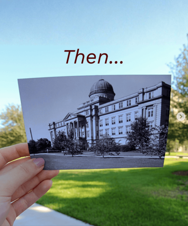 Then & Now of the Academic Building