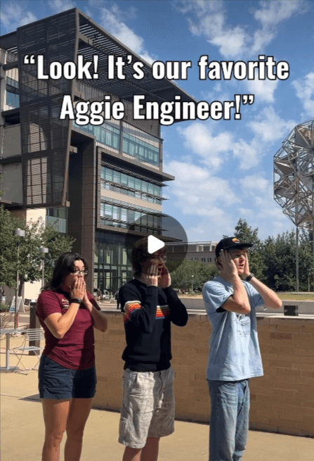 Look! It's our favorite Aggie Engineer!