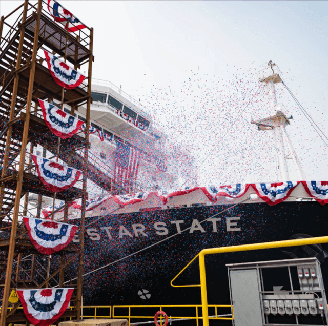 Last week, the TS Lone Star State was christened in Philadelphia.