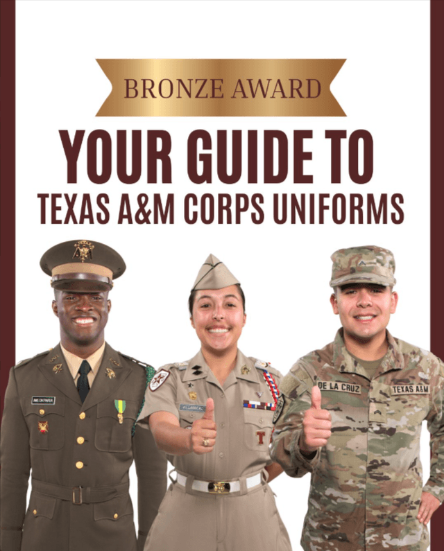 Our “Guide to Texas A&M Corps Uniforms” takes BRONZE