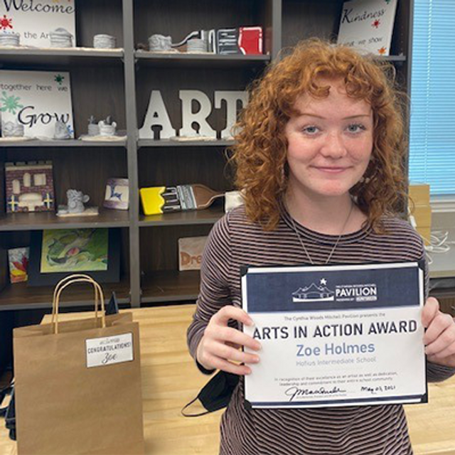 The Pavilion Recognizes Outstanding Arts Students with the Arts in Action Awards Program
