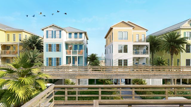 Margaritaville Beach Cottage Resort Galveston cottages from deck Photo of the cottages from deck at the Margaritaville Beach Cottage Resort Galveston