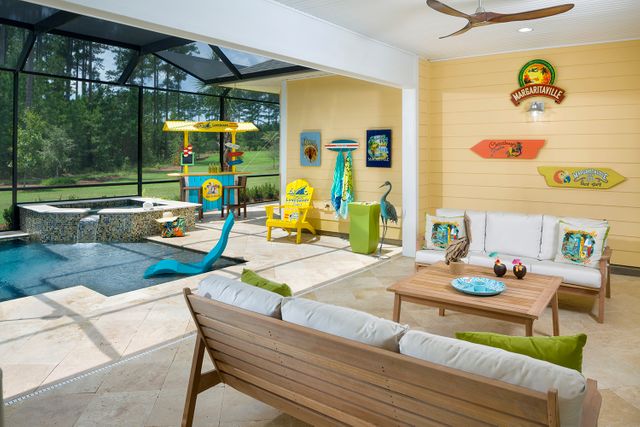 Latitude Margaritaville Hilton Head patio Photo of the patio at the Latitude Margaritaville Hilton Head