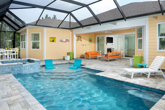 Latitude Margaritaville Watersound covered pool area Photo of the covered pool area at the Latitude Margaritaville Watersound