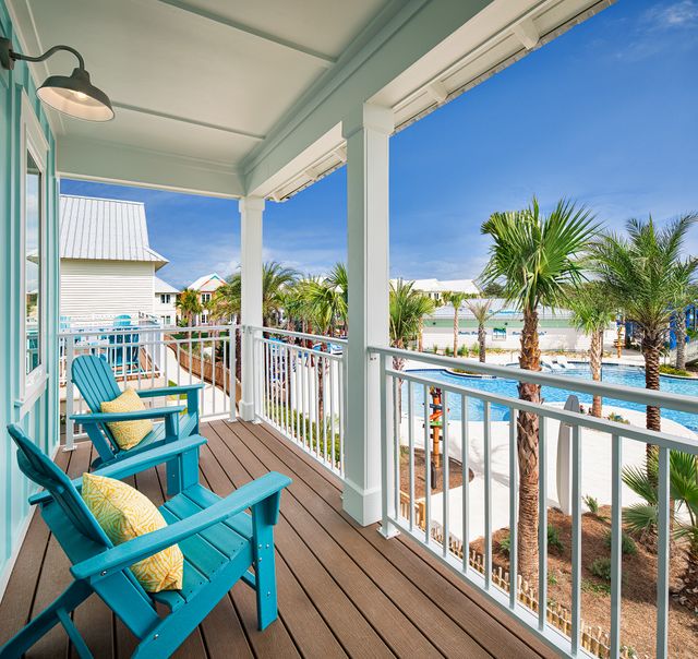 Margaritaville Beach Cottage Resort Panama City Beach balcony The photo of the balcony at the Margaritaville Beach Cottage Resort Panama City Beach