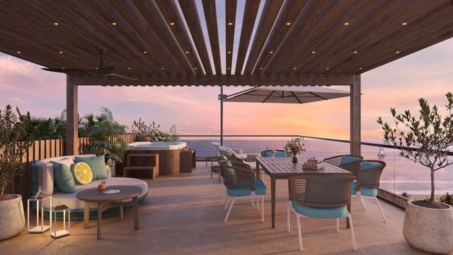 Margaritaville Beach Resort & Residences Playa Caracol deck Photo of the deck at the Margaritaville Beach Resort & Residences Playa Caracol