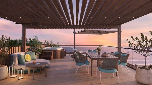 Margaritaville Beach Resort & Residences Playa Caracol deck Photo of the deck at the Margaritaville Beach Resort & Residences Playa Caracol