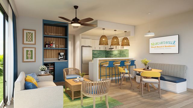 Margaritaville Beach Resort & Residences Playa Caracol cottage interior Photo of the cottage interior at the Margaritaville Beach Resort & Residences Playa Caracol