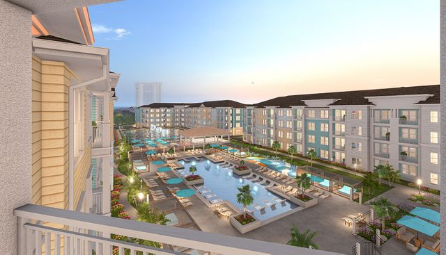 Margaritaville Vacation Residences Myrtle Beach Courtyard Photo of the courtyard at the Margaritaville Vacation Residences Myrtle Beach