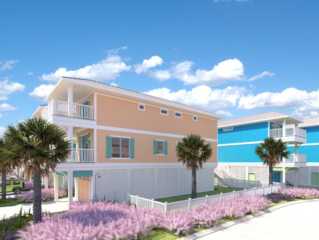 The Beach Bungalows at Camp Margaritaville Resort Crystal Beach view with street Photo of the view with street at the The Beach Bungalows at Camp Margaritaville Resort Crystal Beach