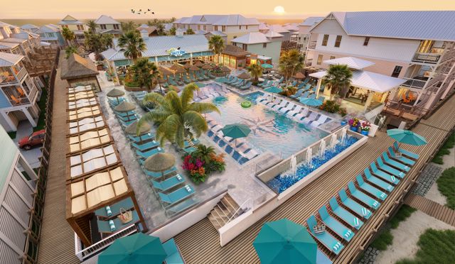 Margaritaville Beach Cottage Resort Galveston adult pool Photo of the adult pool at the Margaritaville Beach Cottage Resort Galveston