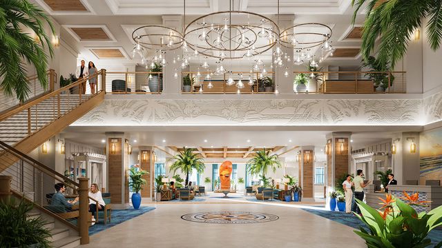 Margaritaville Resort Orange Beach at The Wharf lobby Photo of lobby at the Margaritaville Resort Orange Beach at The Wharf